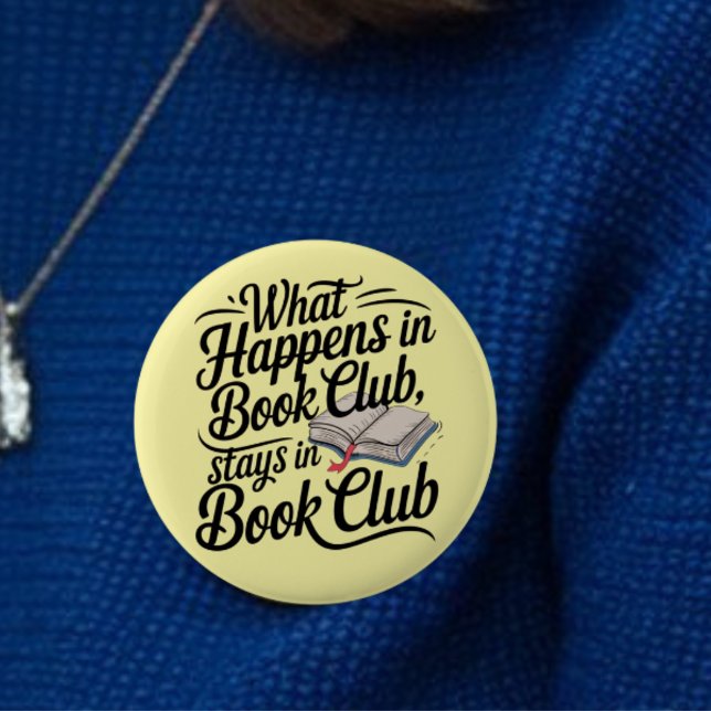 Book Club, readers group bookish, booklovers Button (Creator Uploaded)