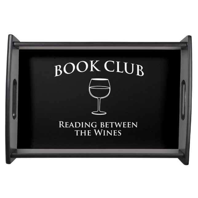 Book Club Reading Between the Wines Serving Tray (Front)