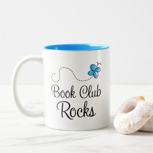 Book Club Rocks Two_Tone Coffee Mug