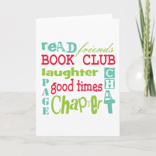 Book Club Subway Design by Artinspired Card