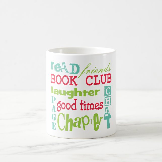 Book Club Subway Design by Artinspired Coffee Mug (Center)