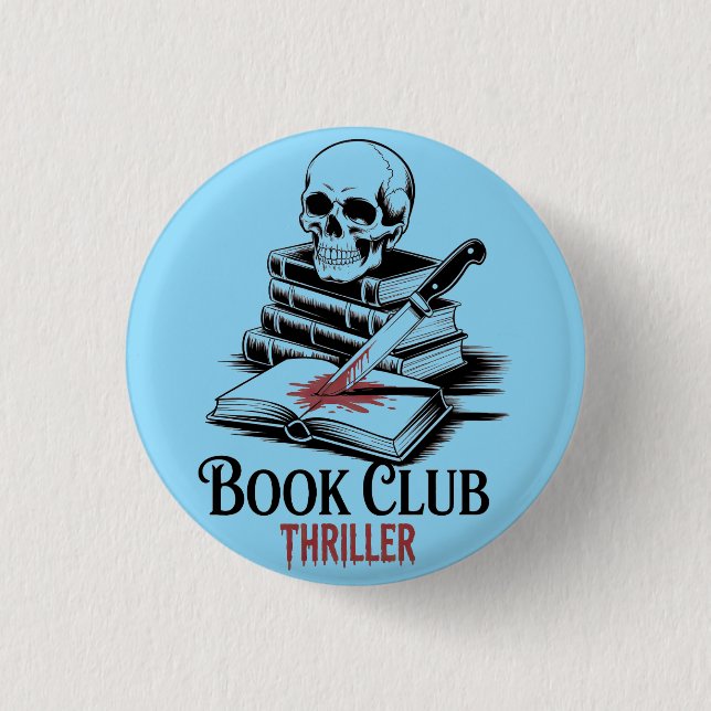 Book Club Thriller Button (Front)