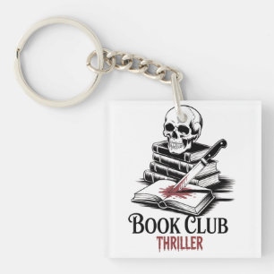 Book Club Thriller Keychain