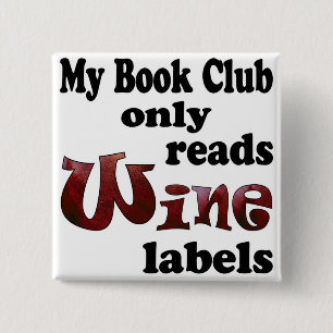 Book Club Wine Labels Button