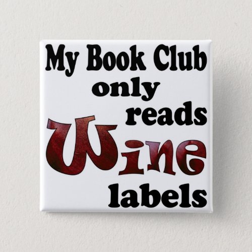 Book Club Wine Labels Button
