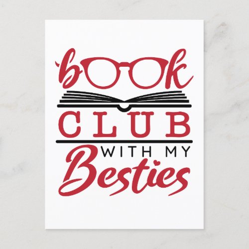Book Club with My Besties  Postcard