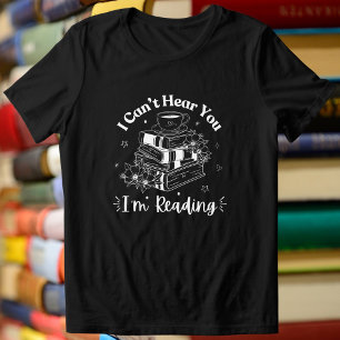 Book & Coffee Lovers, I Can't Hear You I'm Reading Tri-Blend Shirt