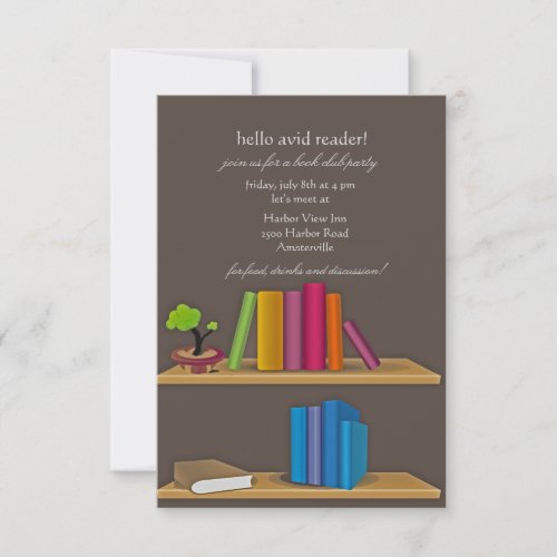 Book Collection Invitation