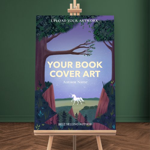 Book Cover Art  Author Book Launch Promotional Foam Board