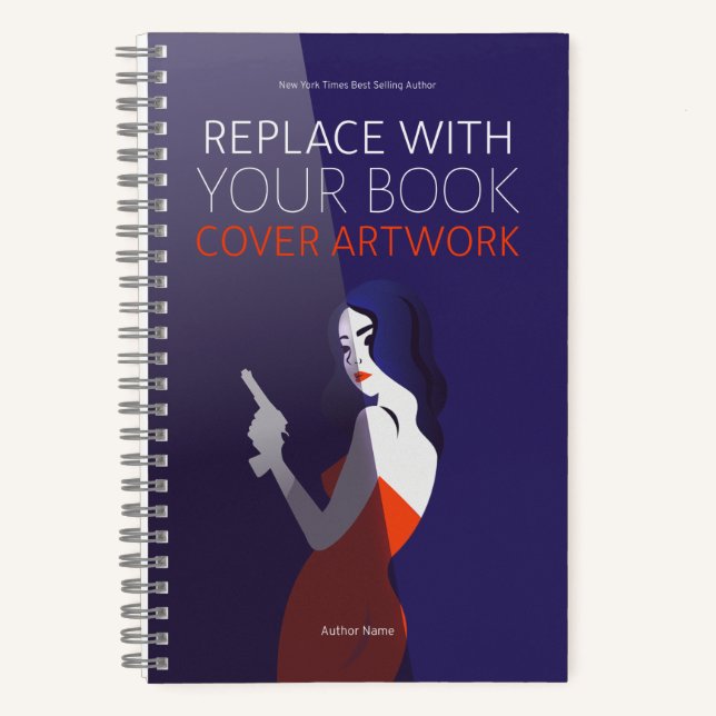 Book Cover Author Book Launch Promotional Notebook (Front)