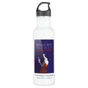 Book Cover   Author Book Launch Promotional Stainless Steel Water Bottle