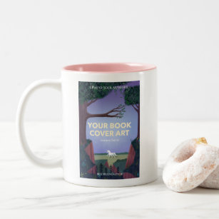 Book Cover   Author Book Launch Promotional Two-Tone Coffee Mug