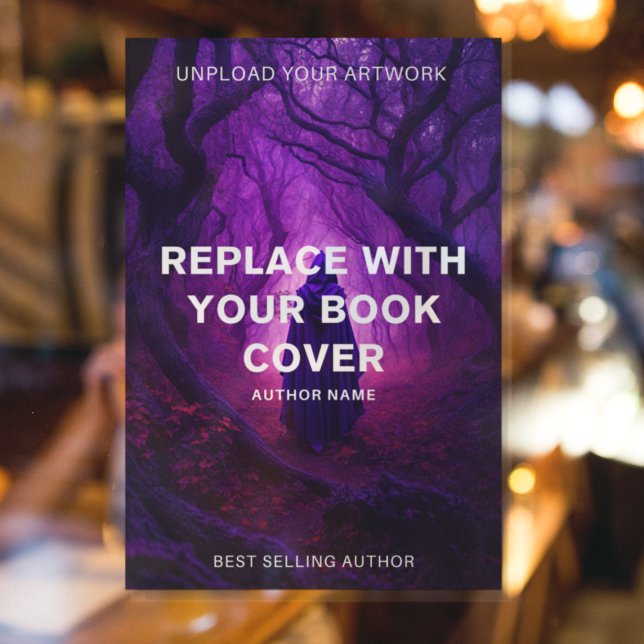 Book Cover l Promotional Author Signing Book  Window Cling (Creator Uploaded)