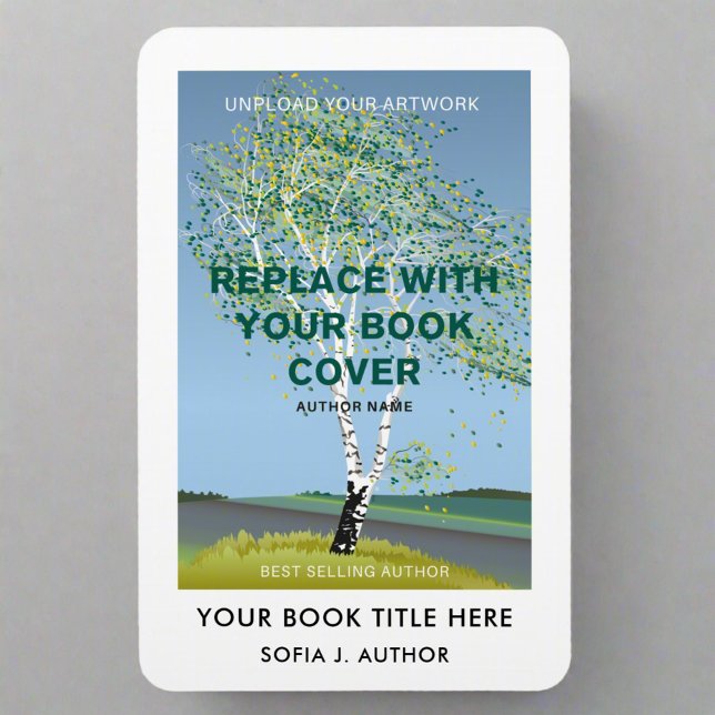 Book Cover Promotion l Modern Writer Book Signing  Magnet (Creator Uploaded)