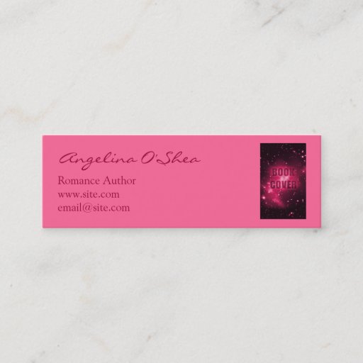 Customizable Book Cover Skinny Business Card