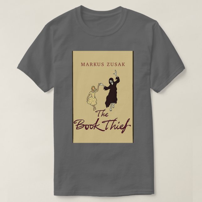 Book Cover The Book Thief by Markus Zusak T-Shirt (Design Front)