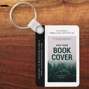 Book Cover Writer Promotional QR Code Keychain