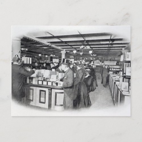 Book Department at an Army and Navy store Postcard