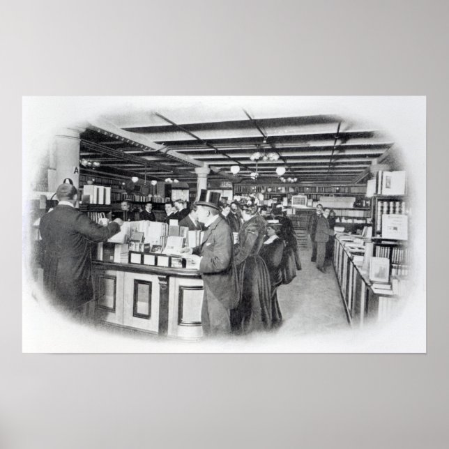 Book Department at an Army and Navy store Poster (Front)