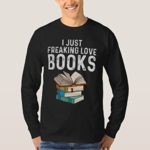 Book   Designs For Men Women Librarian Reading Fan T-Shirt
