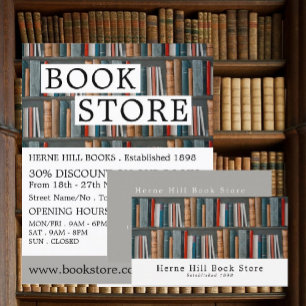 Book Display, Book Store Business Card