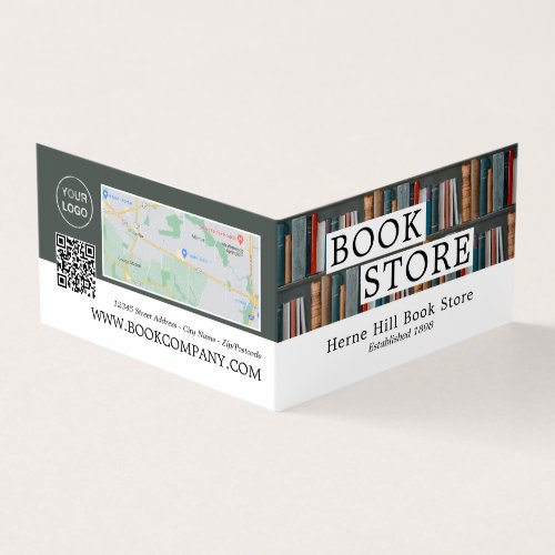 Book Display Book Store Detailed Loyalty Business Card