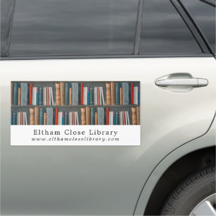 Book Display, Librarian, Library Car Magnet