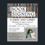 Book Display, Writers Book Signing Advertising Flyer<br><div class="desc">Book Display,  Writers Book Signing Advertising Flyers By The Business Card Store.</div>
