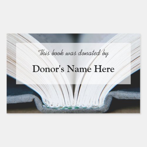 Book Donation Sticker