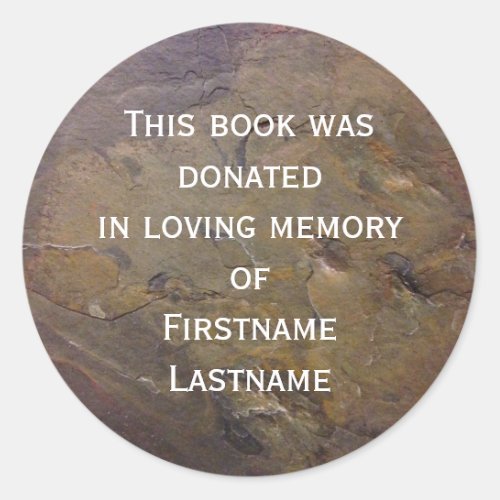 Book Donation  Sticker Slate