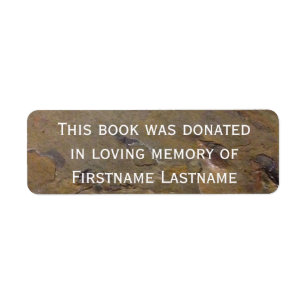 Memorial Bookplates &amp; Labels | Zazzle