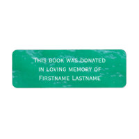 Book Donation  Sticker Water