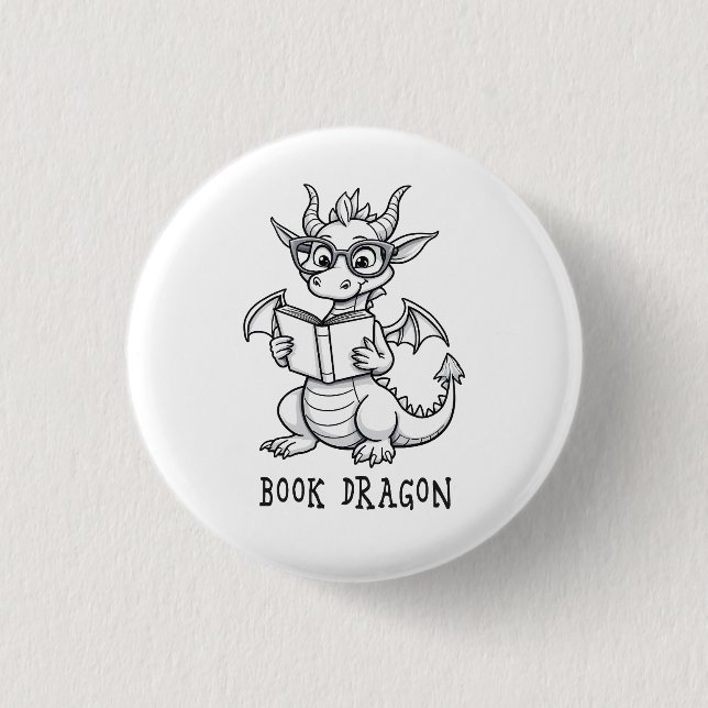 Book dragon button (Front)