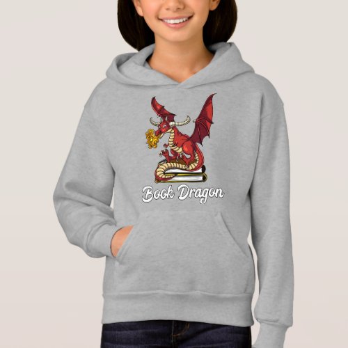 Book Dragon Literature Reading Geek Nerd Hoodie