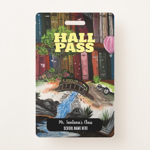 Book Experience Hall Pass Badge