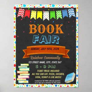Book Fair event template Poster