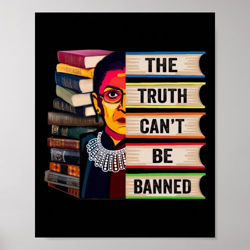 Book Feminist _ Read Banned Books Girl Bookworm Re Poster