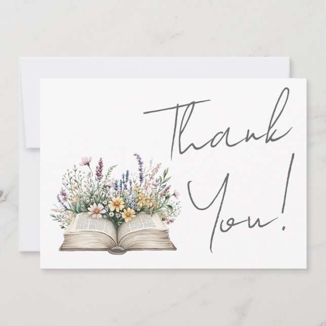 Book Floral Thank You (Front)