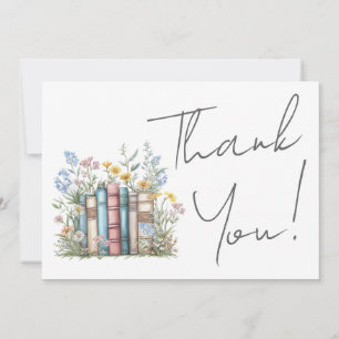 Book Floral Thank You Card