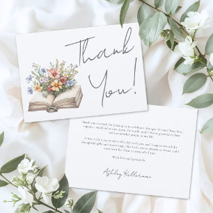 Book Floral Thank You Card