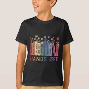 Book Flower Anti Trump Social Security Hands Off P T-Shirt