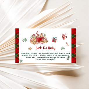 Book For Baby Cookies Santa Christmas Party Enclosure Card