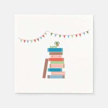 Book For Baby Shower Napkin by marlenedesigner at Zazzle