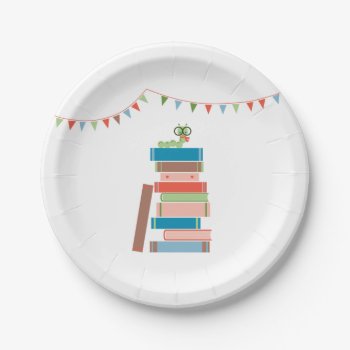 Book For Baby Shower Plate by marlenedesigner at Zazzle