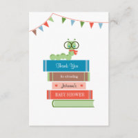 Book for Baby Shower Thank You Card