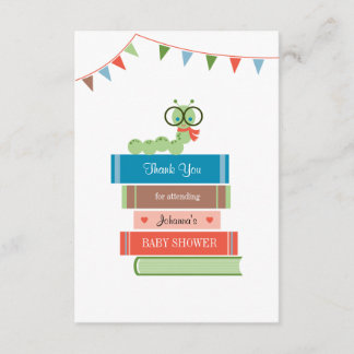 Book for Baby Shower Thank You Card
