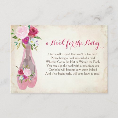 Book For The Baby Pink Ballet Insert