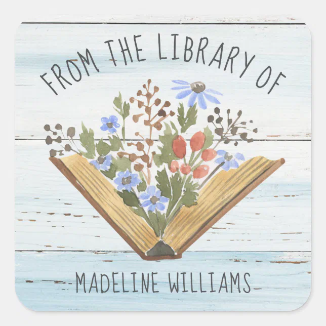 Book From the Library Of Bookplate Label | Zazzle