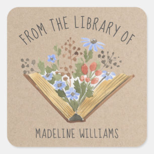 Book From the Library Of Bookplate Label