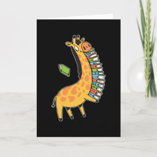 BOOK GIRAFFE CARD